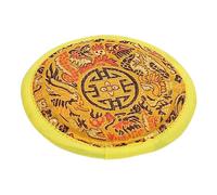 ibasenice Handmade Nepal Cloth Singing Bowl Cushion Cotton Pad for Buddha Sound Bowl Vajra Bell Mat Buddhist Supplies 12cm Yellow
