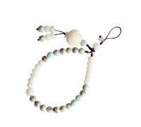 ibasenice Handmade Polyester Phone Charm Strap with Anti-lost Function and Decorative Design, Mobile Phone Lanyard Suitable for Cellphone and Music Player, for DIY and Handmade Jewelry