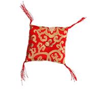 ibasenice Handmade Tibetan Singing Bowl Pad Buddhist Sound Bowl Mat Cushion for Rituals and Meditation Red Comfortable