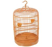 ibasenice Hanging Bird Cage for Small Animals Durable Plastic Cage with Stylish Round Design Secure Roomy Space for Hamsters and Small Birds for Home Decor