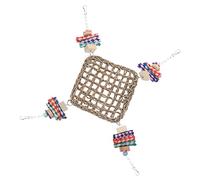 ibasenice Hanging Bird Hammock Toy for Parakeet and Cockatiel Bird Perch Swing Climbing Stand Summer Parrot Play Area Fun Decorative Toy for Birdcage