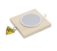 ibasenice Hanging Bird Mirror for Parrots Interactive Plaything for Birdcage Durable and Safe Design for Pet Birds Easy Installation with Hook Cage Decor for Parrots and Birds