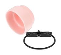 ibasenice Hanging Ceramic Bird Feeder with Removable Water Bowl Multi Functional Dish for Indoor and Outdoor Use Practical Bird Cage Feeder Elegant Pink