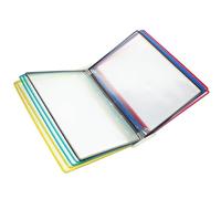 ibasenice Hanging Document Rack Pvc and Metal Wall Mounted File Holder with Simple Design , Convenient for Organising Files for Conference Materials and Books in Meeting Rooms and Home