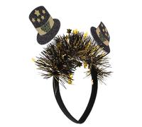 ibasenice Happy Year Star Headband Lightweight Party Supplies Decorative Headdress for Women Festival Hair Hoop with Felt and Pet Materials