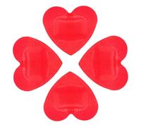 ibasenice Heart-Shaped Bandages 25Pcs Red PE Adhesive Hemostatic Patches for Small Cuts Home First Aid and Travel
