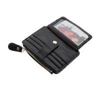 ibasenice Heart Stitch Small Wallet Women’s Multi-Card Coin Purse Black Compact Handbag Fashionable Evening Party Change Purse for Ladies