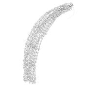 ibasenice Heavy-duty Steel Chain Basketball Net with Easy-attach Hooks Standard Fit for Indoor and Outdoor Hoops Metal Chain Replacement for School and Public Courts