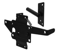 ibasenice Heavy Duty Versatile Use and Iron Material with Fasteners Automatic Self-Locking Gate Latch for Wooden Fence for Residential and Commercial Outdoor Gate Security