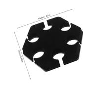 ibasenice Hexagonal Microphone Holder Tray Stand Mic Organizer Compatible with Wired and Wireless Mics Suitable for Stage Concert Live Streaming Recording Studio and Karaoke