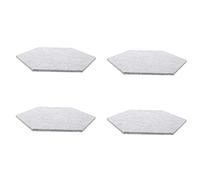 ibasenice Hexagonal Soundproof Panel 4pcs Bevelled Edge Acoustic Tiles Sound Insulation Pads Wall Decorations Background Wall Decors for Home Office