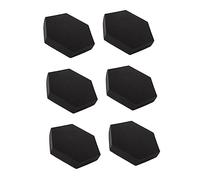ibasenice High Density Hexagonal Acoustic Foam Sound Absorbing Panel for Walls and Doors Fire Retardant Black Polyurethane Insulation Board