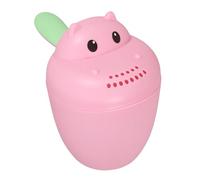 ibasenice Hippo Shaped Bath Rinser Cup Boys and Girls Hair Rinser Shower Water Ladle Newborn Shampoo Cup