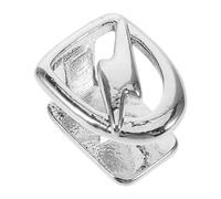 ibasenice Hollow Silver Single Tooth Crown for Men Hip Hop Teeth Grill Cap, Copper Material with Stylish Hollow Design, Halloween Party Costume Accessory