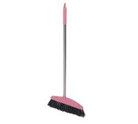 ibasenice Household Broom Long Handle Broom Stainless Steel Plastic Convenient Storage Not Easy to Get Broken Assorted Style Handle Simple Appearance for Homes and Yard Cleaning