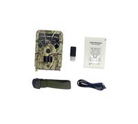 ibasenice Hunting Camera Outdoor Trail Camcorder Lightweight Wildlife Monitoring Security Professional Use Pra Camouflage Without Battery