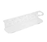 ibasenice Insulin Vial Storage Rack Acrylic Organizer for Home Use, Space-Saving Refrigerator Vial Holder with Multiple Slots, Sturdy Bottle Case for Diabetes Care and Medicine Storage