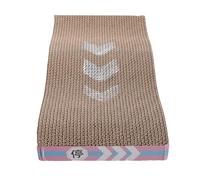 ibasenice Interactive Cat Scratcher with Wave Track Design Multi-Section Cat Claw Grinding Board for Stress Relief and Training Sturdy Pet Scratch Pad