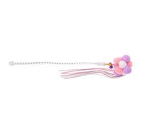 ibasenice Interactive Cat Teaser Wand with Bell Bright Color Lightweight Cat Stick for Indoor Kitten Play Chasing Batting and Exercise Safe and Engaging for Fun Pet Interaction