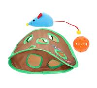 ibasenice Interactive Cat Tunnel Nine Holes Design for Kitten Exploration Wear-resistant Material Enriches Indoor Play and Exercise for Healthy Active Cats