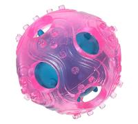 ibasenice Interactive Food Dispensing Dog Tricky Treat Ball Nontoxic Rubber Design Engaging Treat Puzzle for Dogs Easy to Clean Random Color for Playtime Fun