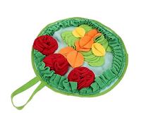 ibasenice Interactive Rabbit Snuffle Pad Feeding Mat for Hamsters and Bunnies Durable Slow Feeder to Stimulate Natural Foraging Instincts Machine Washable Pet Snuffle Mat for Animals