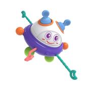 ibasenice Interactive Ufo Pull String for Boy Girl Sensory Development with Rotatable Chewable Design for Fine Motor Skills Early Learning Grasp Trainer for Birthday and Holidays