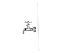 ibasenice Invisible Flowing Spout Courtyard Water Fountain with Acrylic Tube Precise Water Flow Control Durable Outdoor Fountain Ornament for Garden DIY Decoration