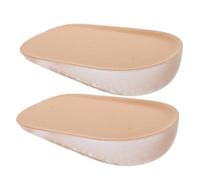 ibasenice Invisible Height Increase Insoles for Women Men Soft Elastic Gel Heel Lift Inserts with Layers Comfortable Shoe Pads for Casual Athletic Formal Footwear Subtle Boost for Uneven