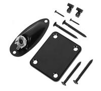 ibasenice Iron Guitar Jack Plates Ship-shaped Socket Plate with Screws for Electric Guitar Replacement