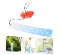 ibasenice Japanese Iron Wind Chime Small Goldfish Design Hanging Ornament Vintage Style Garden Decor with Crisp Sound for Home Patio Wedding Decoration