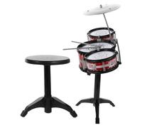 ibasenice Jazz Drum Set Educational Musical Instrument Playset with Stool for Boys and Early Childhood Development