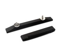 ibasenice Jazz Guitar Archtop Bridge Saddle Acoustic Guitar Bridge Pins Bone Material Lightweight Adjustable Thumb Wheels Smooth Surface