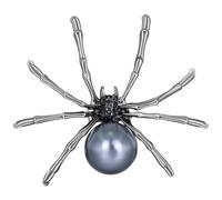 ibasenice Jewelry Accessory Breastpin Fashion Adorable Elegant Silver Alloy Spider-shaped Brooch Pin Creative Miniature for Women Suitable for Daily Wearing and Ceremonies