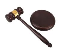 ibasenice Judge Gavel Mallet Solid Wood Construction for Legal Proceedings Auctions Ceremonial Events Versatile Justice Hammer for Lawyers Judges