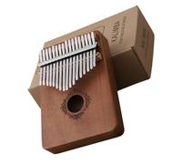 ibasenice Kalimba Mini Thumb Piano 17 Key Beginner Instrument Portable Smooth Surface Easy to Play