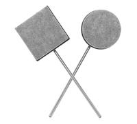 ibasenice Kick Drum Pedal Beater Felt Flat Bottom for Bass Drum and Felt Replacement Accessory for Single Double Pedal Percussion Instruments