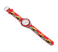 ibasenice Kids Digital Watch Adjustable Silicone Band 3D Cartoon Excavator Design Lovely Electronic Wristwatch for Children School Daily Use