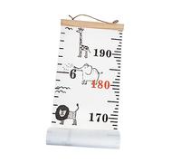 ibasenice Kids Growth Chart Wall Hanging Height Chart for Kids with Canvas Ruler 20x200cm for Nursery and Children’s Room Décor African Grassland Theme