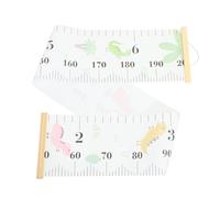 ibasenice Kids Height Growth Chart Hanging Ruler, Removable Cloth Wall Decor, Easy to Hang, No Fading, for Door or Classroom, Cartoon Themed Design
