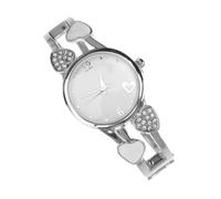 ibasenice Ladies Bangle Quartz Wristwatch for Women with Precise Quartz Movement and Stainless Steel Material, White Stylish Bracelet Watch Suitable for Casual Wear