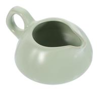 ibasenice Large Capacity Ceramic Gravy Boat Sauce Pitcher with Handle for Brewing Tea and Versatile Use in Elegant Minimalist Style