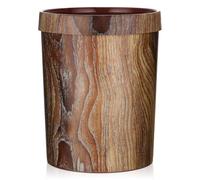 ibasenice Large Capacity Waste Container Household Trash Can Plastic Pp Healthy Material Easy to Clean Humanized Pressure Ring Design Elegant Wastebasket for Living Room Storage