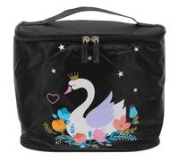 ibasenice Large Capacity Waterproof Wash Bag for Travel with Foldable Polyester Design, Portable Cosmetic Storage Bag for Travel Accessories and Nail Art Products