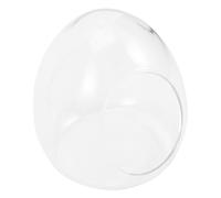 ibasenice Large Egg-shaped Glass Terrarium Bottle for Moss Growing and Micro Landscape Diy, 15x17cm Eco Plant Propagation Station, Empty Decorative Plant Container for Indoor Gardening