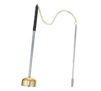 ibasenice Large Flexible Buddhist Chime Instrument for Temple Use, Extendable Wooden Fish Dharma Ritual Utensil, Delicate Healing Meditation Sound Accessory