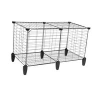 ibasenice Large Foldable Chicken Cage Spacious Metal Poultry Coop for Ducks Geese Small Pets Effortless Storage Adaptable Design for Use