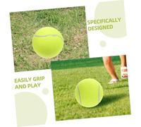ibasenice Large Inflatable Tennis Ball for Soft Rubber Sports Playing Ball Fun Outdoor and Indoor Game Enhancing Hand-eye Coordination and Motor Skills