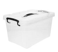 ibasenice Large Plastic Underbed Storage Box with Lid, Bed Storage Organiser with Practical Handle, 33x23.5x20.5cm, Suitable for Corner of The Home, for Keeping Desktop Tidy