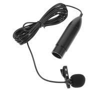 ibasenice Lavalier Pin Wearable Microphone 48V Xlr Three-Pin Condenser Lapel Mic, Lightweight Portable Metal Clip for Live Broadcasts and Speeches